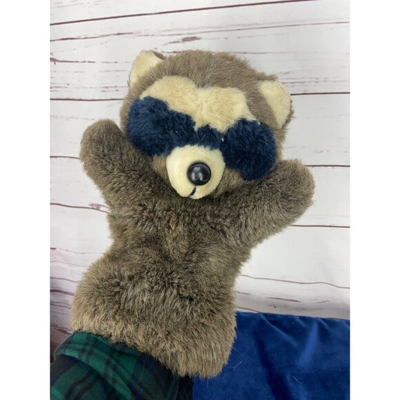 Vintage Dakin Racoon Hand Puppet Plush 1984 Soft Adorable 12" - Picture 3 of 7